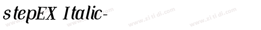 stepEX Italic字体转换